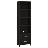 Lewes 4-piece 60-inch TV Entertainment Center Cappuccino - Tampa Furniture Outlet