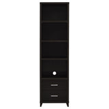 Lewes 4-piece 60-inch TV Entertainment Center Cappuccino - Tampa Furniture Outlet