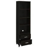 Lewes 4-piece 60-inch TV Entertainment Center Cappuccino - Tampa Furniture Outlet