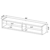 Lewes 4-piece 60-inch TV Entertainment Center Cappuccino - Tampa Furniture Outlet