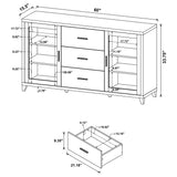 Lewes 2-door Engineered Wood 60-inch TV Stand Cappuccino - Tampa Furniture Outlet