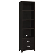 Tampa Furniture Outlet - Coaster - Lewes 4-shelf Engineered Wood Media Tower Cappuccino - 700882
