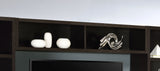 Lewes Bridge with 2 Encased Storage Compartments Cappuccino - Tampa Furniture Outlet
