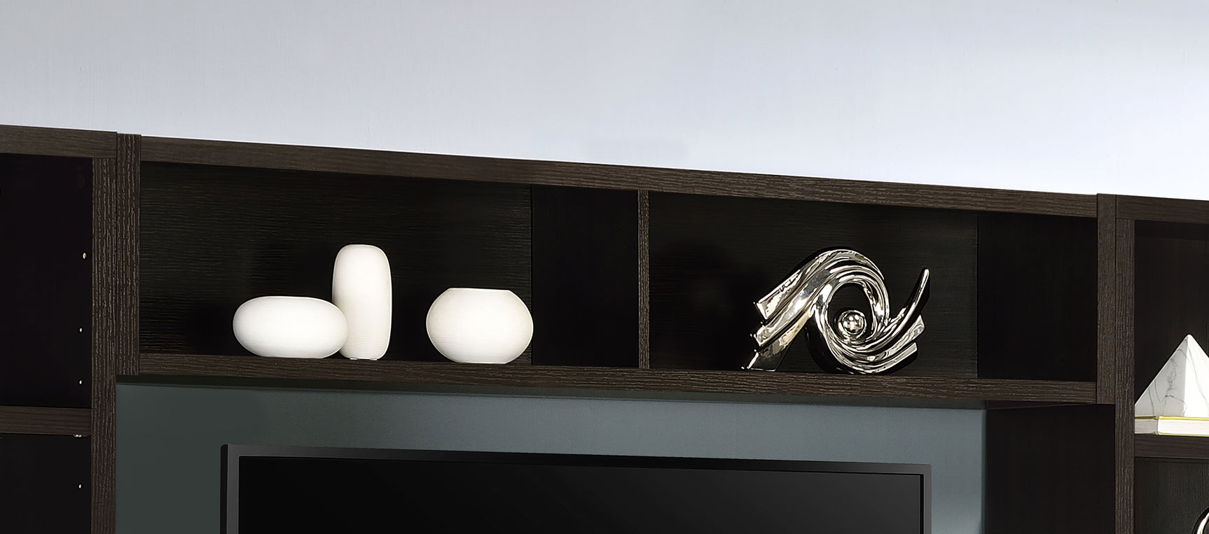 Lewes Bridge with 2 Encased Storage Compartments Cappuccino - Tampa Furniture Outlet