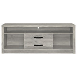 Burke 3-piece 59-inch TV Entertainment Center Grey Driftwood - Tampa Furniture Outlet