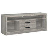 Tampa Furniture Outlet - Coaster - Burke 2-drawer Engineered Wood 59-inch TV Stand Grey Driftwood - 701024