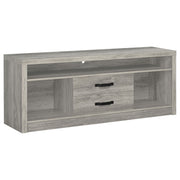 Tampa Furniture Outlet - Coaster - Burke 2-drawer Engineered Wood 59-inch TV Stand Grey Driftwood - 701024