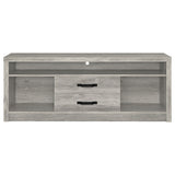 Burke 2-drawer Engineered Wood 59-inch TV Stand Grey Driftwood - Tampa Furniture Outlet