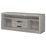 Burke 2-drawer Engineered Wood 59-inch TV Stand Grey Driftwood - Tampa Furniture Outlet