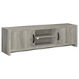 Tampa Furniture Outlet - Coaster - Burke 2-door Engineered Wood 71-inch TV Stand Grey Driftwood - 701025