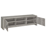 Burke 2-door Engineered Wood 71-inch TV Stand Grey Driftwood - Tampa Furniture Outlet