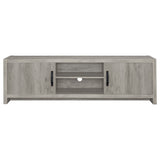 Burke 2-door Engineered Wood 71-inch TV Stand Grey Driftwood - Tampa Furniture Outlet