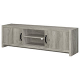 Burke 2-door Engineered Wood 71-inch TV Stand Grey Driftwood - Tampa Furniture Outlet