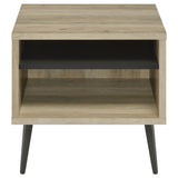 Welsh Square Engineered Wood Side End Table Distressed Pine - Tampa Furniture Outlet