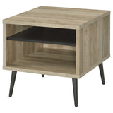 Welsh Square Engineered Wood Side End Table Distressed Pine - Tampa Furniture Outlet
