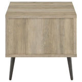 Welsh Square Engineered Wood Side End Table Distressed Pine - Tampa Furniture Outlet