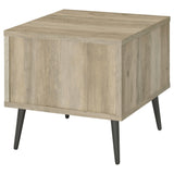 Welsh Square Engineered Wood Side End Table Distressed Pine - Tampa Furniture Outlet