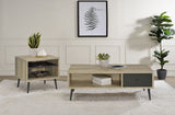 Tampa Furniture Outlet - Coaster - Welsh 2-piece Coffee and End Table Set Distressed Pine - 701038-S2