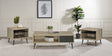 Tampa Furniture Outlet - Coaster - Welsh 3-piece Coffee and End Table Set Distressed Pine - 701038-S3