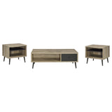 Welsh 3-piece Coffee and End Table Set Distressed Pine - Tampa Furniture Outlet