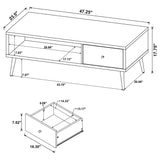 Welsh 3-piece Coffee and End Table Set Distressed Pine - Tampa Furniture Outlet