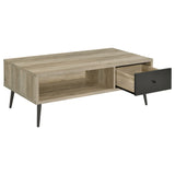 Welsh 1-drawer Engineered Wood Coffee Table Distressed Pine - Tampa Furniture Outlet