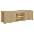 Tampa Furniture Outlet - Coaster - Laurelton 78-inch 4-door TV Stand Media Console Light Oak - 701653