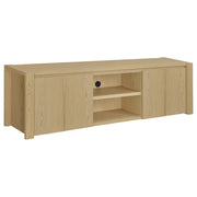 Tampa Furniture Outlet - Coaster - Laurelton 78-inch 4-door TV Stand Media Console Light Oak - 701653
