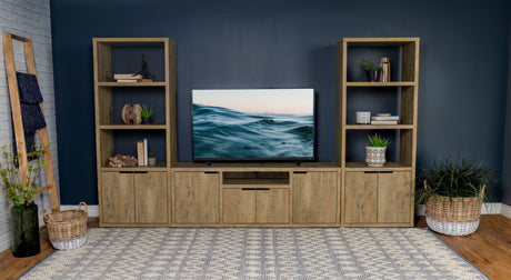 Tampa Furniture Outlet - Coaster - Tabby 3-piece 60-inch TV Entertainment Center Mango - 701702-SET