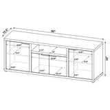 Tabby 3-piece 60-inch TV Entertainment Center Mango - Tampa Furniture Outlet