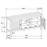 Concord 2-door 60-inch TV Stand Console Distressed Java - Tampa Furniture Outlet