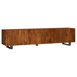 Tampa Furniture Outlet - Coaster - Trask 86-inch Wood TV Stand Media Console Mango Brown - 701790