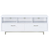 Casey 2-drawer Engineered Wood 60-inch TV Stand White - Tampa Furniture Outlet