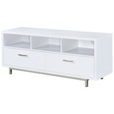 Casey 2-drawer Engineered Wood 60-inch TV Stand White - Tampa Furniture Outlet