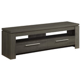 Tampa Furniture Outlet - Coaster - Elkton 2-drawer Engineered Wood 59-inch TV Stand Weathered Grey - 701979