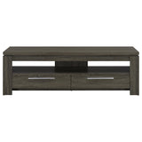Elkton 2-drawer Engineered Wood 59-inch TV Stand Weathered Grey - Tampa Furniture Outlet