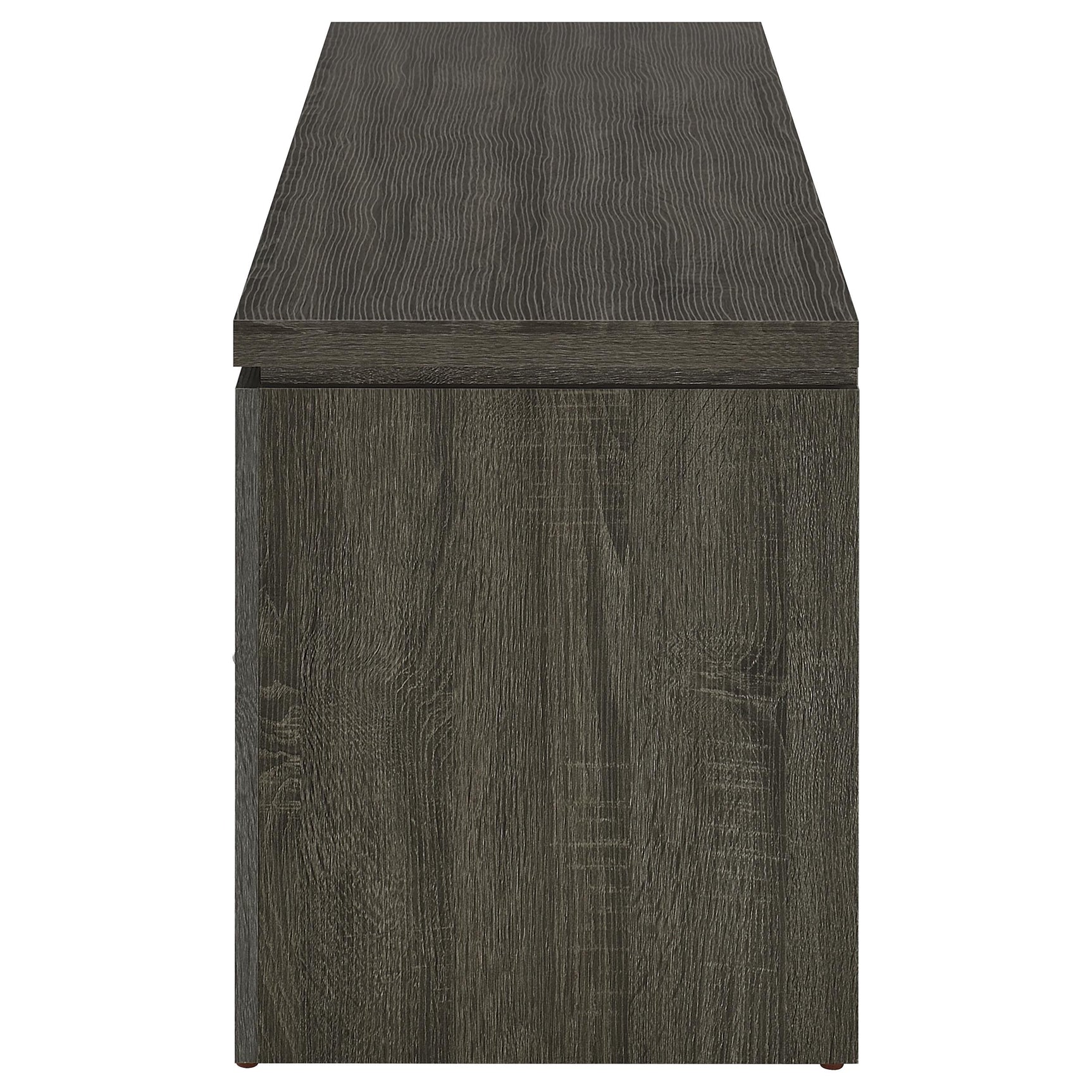 Elkton 2-drawer Engineered Wood 59-inch TV Stand Weathered Grey - Tampa Furniture Outlet