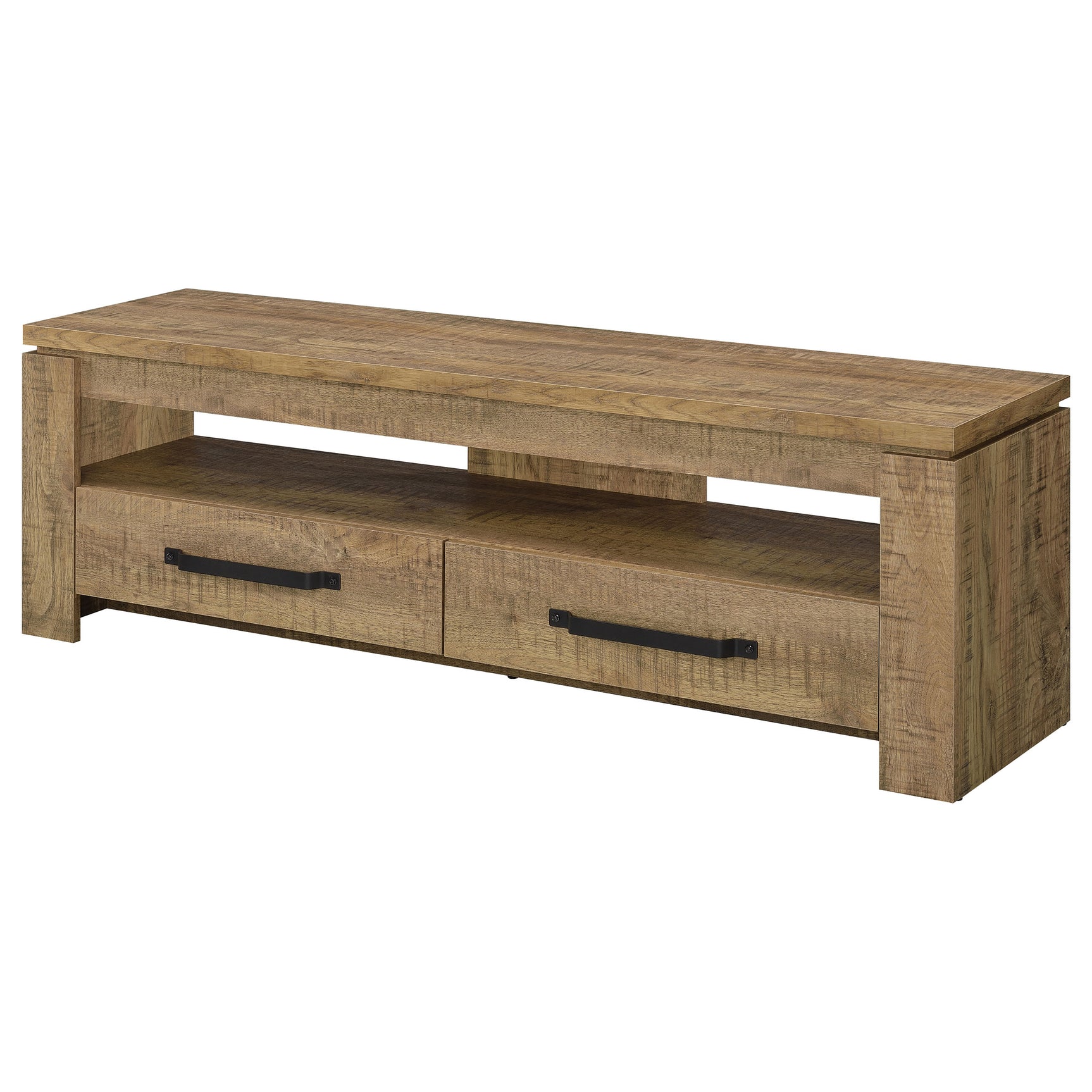 Elkton 2-drawer Engineered Wood 59-inch TV Stand Mango - Tampa Furniture Outlet