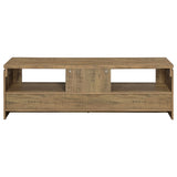 Elkton 2-drawer Engineered Wood 59-inch TV Stand Mango - Tampa Furniture Outlet