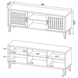 Sedona 2-door Engineered Wood 60-inch TV Stand Dark Pine - Tampa Furniture Outlet