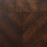 Laney 3-piece Glass Top Coffee and End Table Set Dark Merlot - Tampa Furniture Outlet