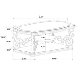 Laney 3-piece Glass Top Coffee and End Table Set Dark Merlot - Tampa Furniture Outlet