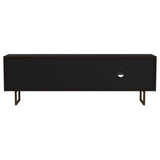 Marsden 2-door Mango Wood 70-inch TV Stand Charcoal Black - Tampa Furniture Outlet