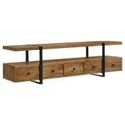 Tampa Furniture Outlet - Coaster - Otto 5-drawer Mango Wood 70-inch TV Stand Media Console Brown - 703243