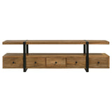 Otto 5-drawer Mango Wood 70-inch TV Stand Media Console Brown - Tampa Furniture Outlet
