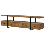Otto 5-drawer Mango Wood 70-inch TV Stand Media Console Brown - Tampa Furniture Outlet