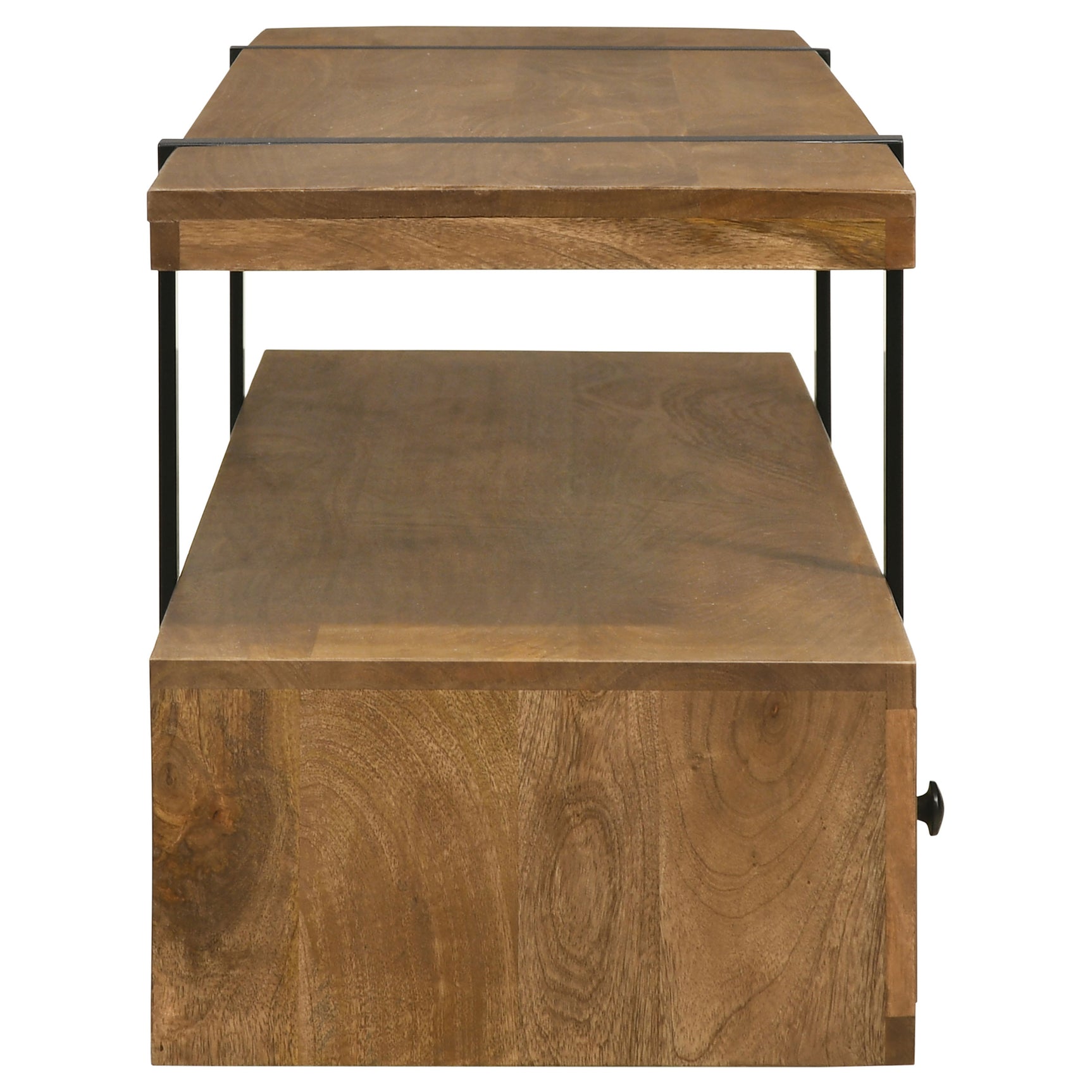 Otto 5-drawer Mango Wood 70-inch TV Stand Media Console Brown - Tampa Furniture Outlet