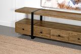Otto 5-drawer Mango Wood 70-inch TV Stand Media Console Brown - Tampa Furniture Outlet