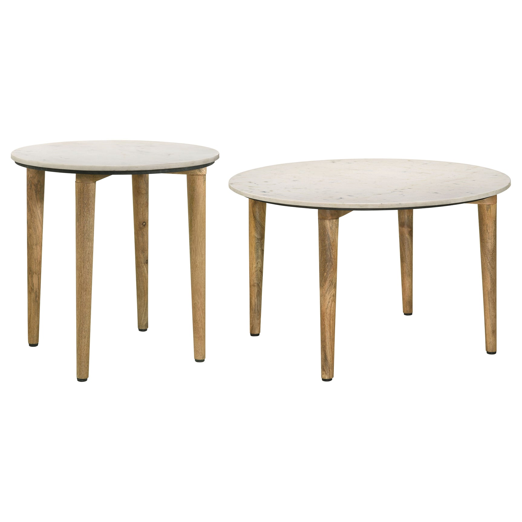 Aldis 2-piece Coffee and End Table Set White - Tampa Furniture Outlet