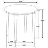 Aldis 3-piece Coffee and End Table Set White - Tampa Furniture Outlet